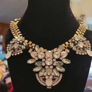 Express Gold and Silver Crystal Necklace